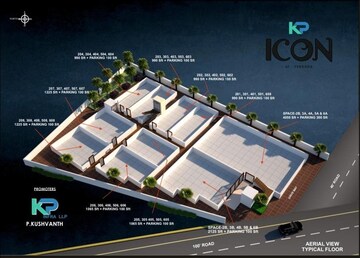  Office Space – Exterior View View at KP Icon, Yendada - for Sale