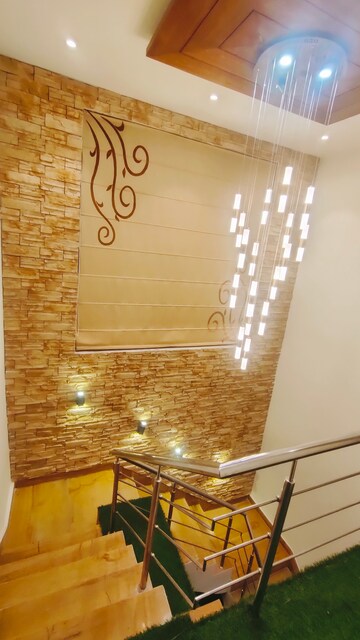 Staircase in 4 BHK Apartment at Sushma Crescent, Dhakoli Village – for Rent