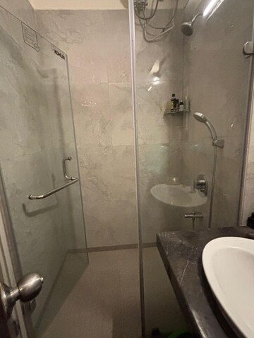 Bathroom in 2 BHK Apartment at L&T Crescent Bay T2, Parel – for Rent