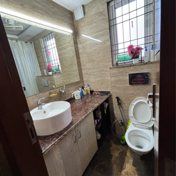 Bathroom in 3 BHK Builder Floor at Malviya Nagar – for Sale