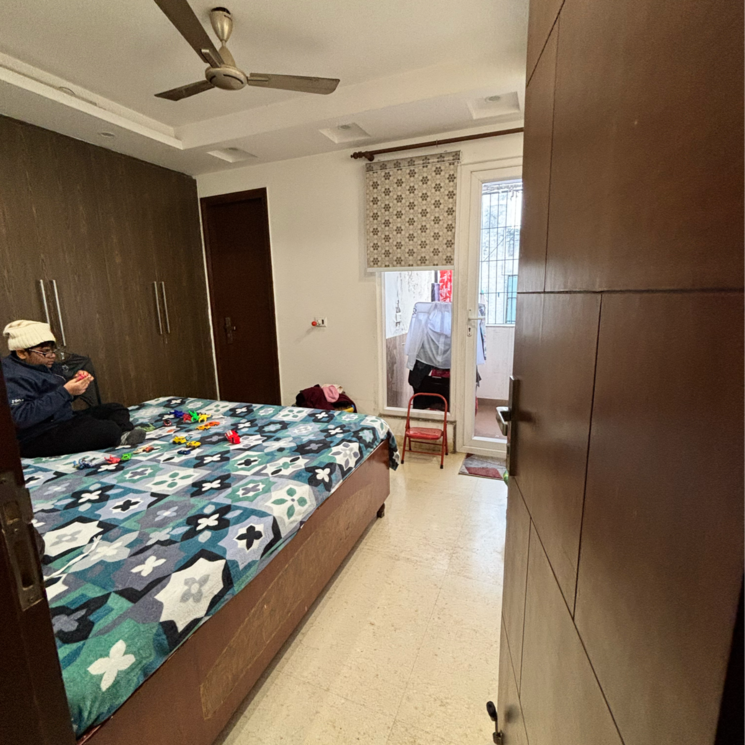 Bedroom, malviya nagar 3 Bedroom 1200 Sq.Ft. Builder Floor In Malviya Nagar Delhi 8047944