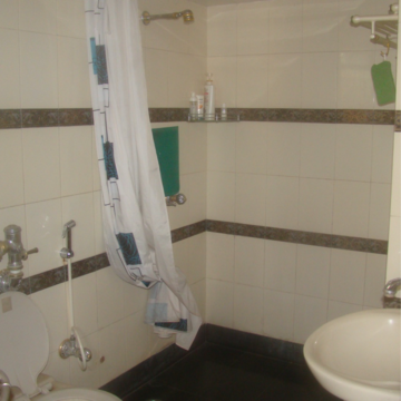Bathroom in 2 BHK Apartment at Powai – for Rent