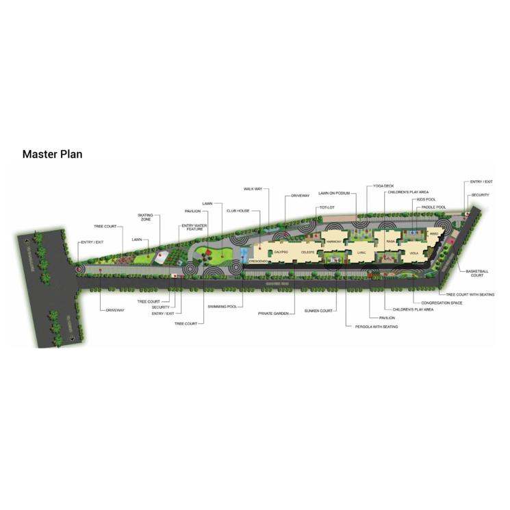 Master Plan, salarpuria-sattva-cadenza 1 Bedroom 714 Sq.Ft. Apartment In Hosur Road Bangalore 8048132
