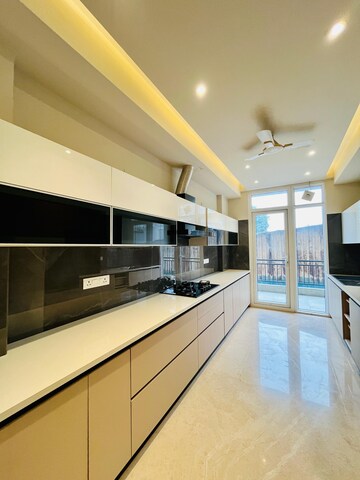 Kitchen in 4 BHK Builder Floor at Sushant Lok 3, Sector 57 – for Sale