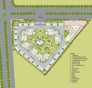 Master Plan in 4 BHK Apartment at Solutrean Caladium, Sector 109 – for Sale