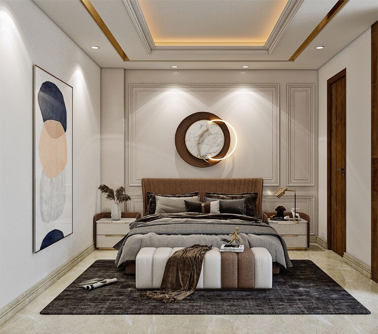 Living Room, unitech-deerwood-chase 4 Bedroom 300 Sq.Yd. Builder Floor In Nirvana Country Gurgaon 8048496