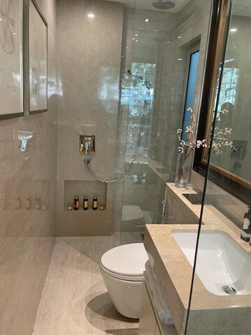 Bathroom in 1 BHK Apartment at Hiranandani Regent Hill, Powai – for Rent