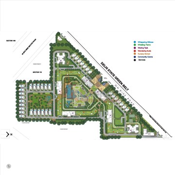 Master Plan in 3.5 BHK Apartment at Experion Windchants, Sector 112 – for Sale