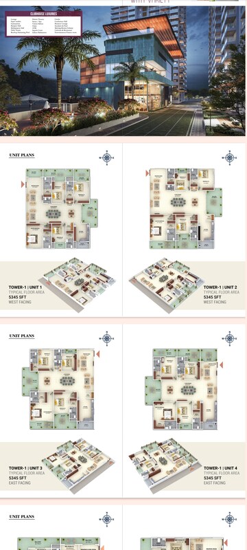 Floor Plan in 3 BHK Apartment at Mahaveer Crystal Garden, Attapur – for Sale