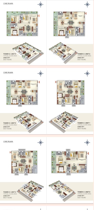 Floor Plan in 3 BHK Apartment at Mahaveer Crystal Garden, Attapur – for Sale