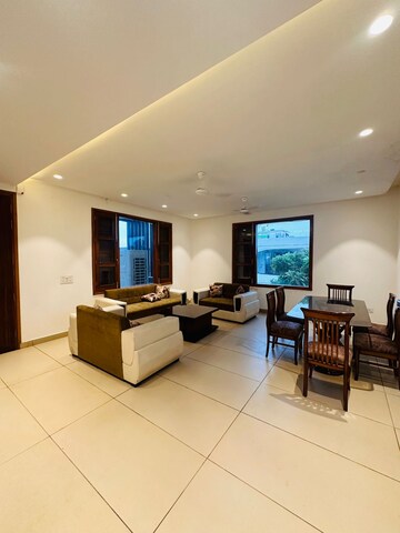 Living Room in 3.5 BHK Builder Floor at GMADA Eco City, North Mullanpur – for Rent