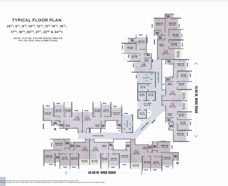 Floor Plan, kharghar sector 34 2 Bedroom 750 Sq.Ft. Apartment In Kharghar Sector 34 Navi Mumbai 8049117