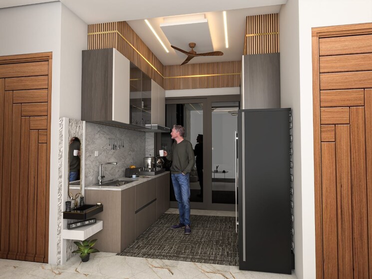 Kitchen, sirsi road 3 Bedroom 1350 Sq.Ft. Apartment In Sirsi Road Jaipur 8049326