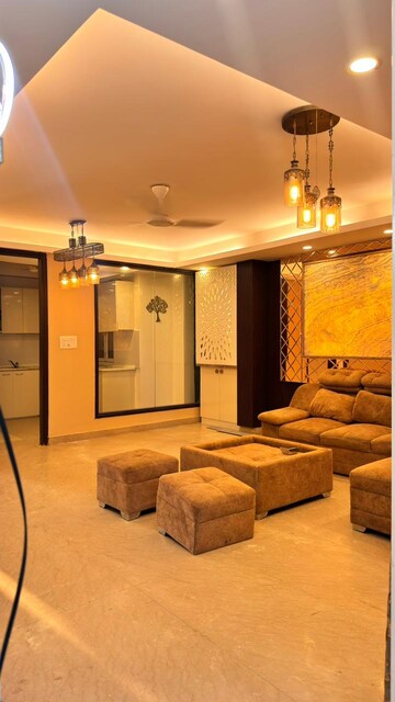 Living Room in 2 BHK Builder Floor at Ansal Sushant Lok I, Sector 43 – for Rent
