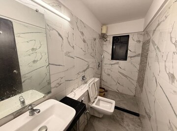 Bathroom in 3 BHK Apartment at Hubtown Hillcrest, Andheri East – for Rent