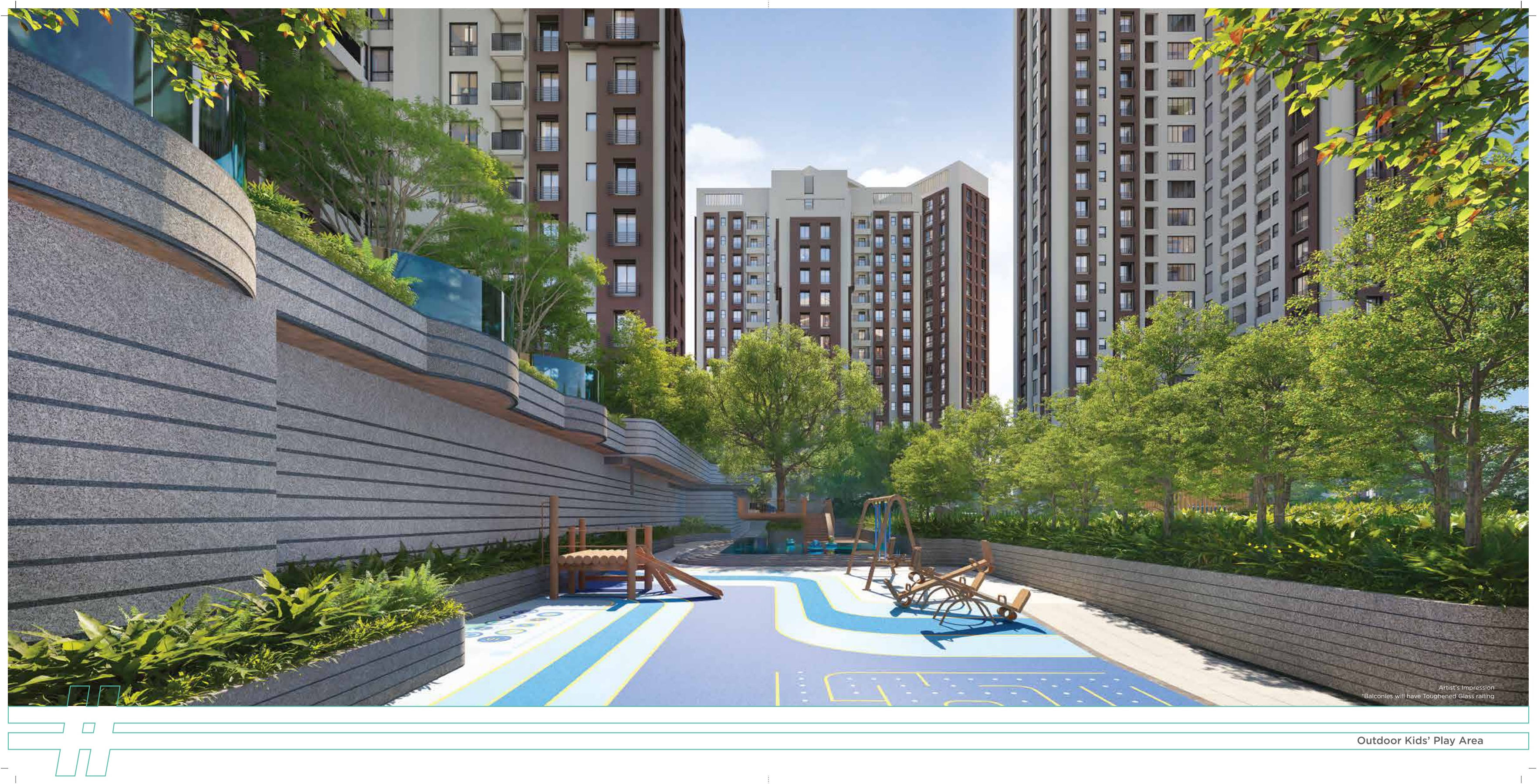 3 BHK + Servant Room 1865 Sq.Ft. Apartment in New Town Tower