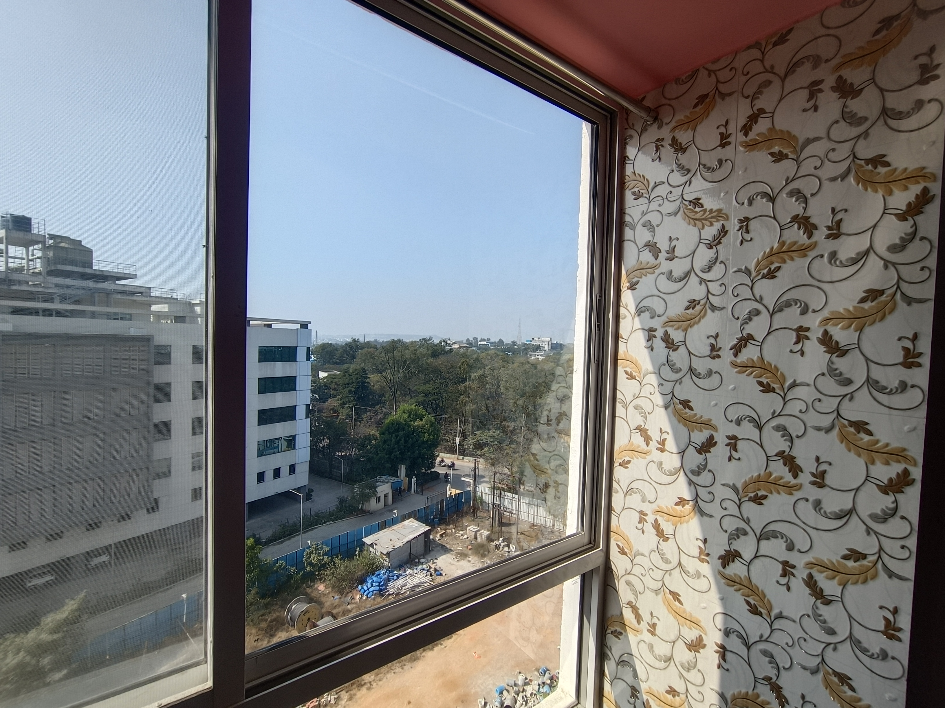 Balcony in 2 BHK Apartment at Raheja Vistas, Nacharam – for Rent