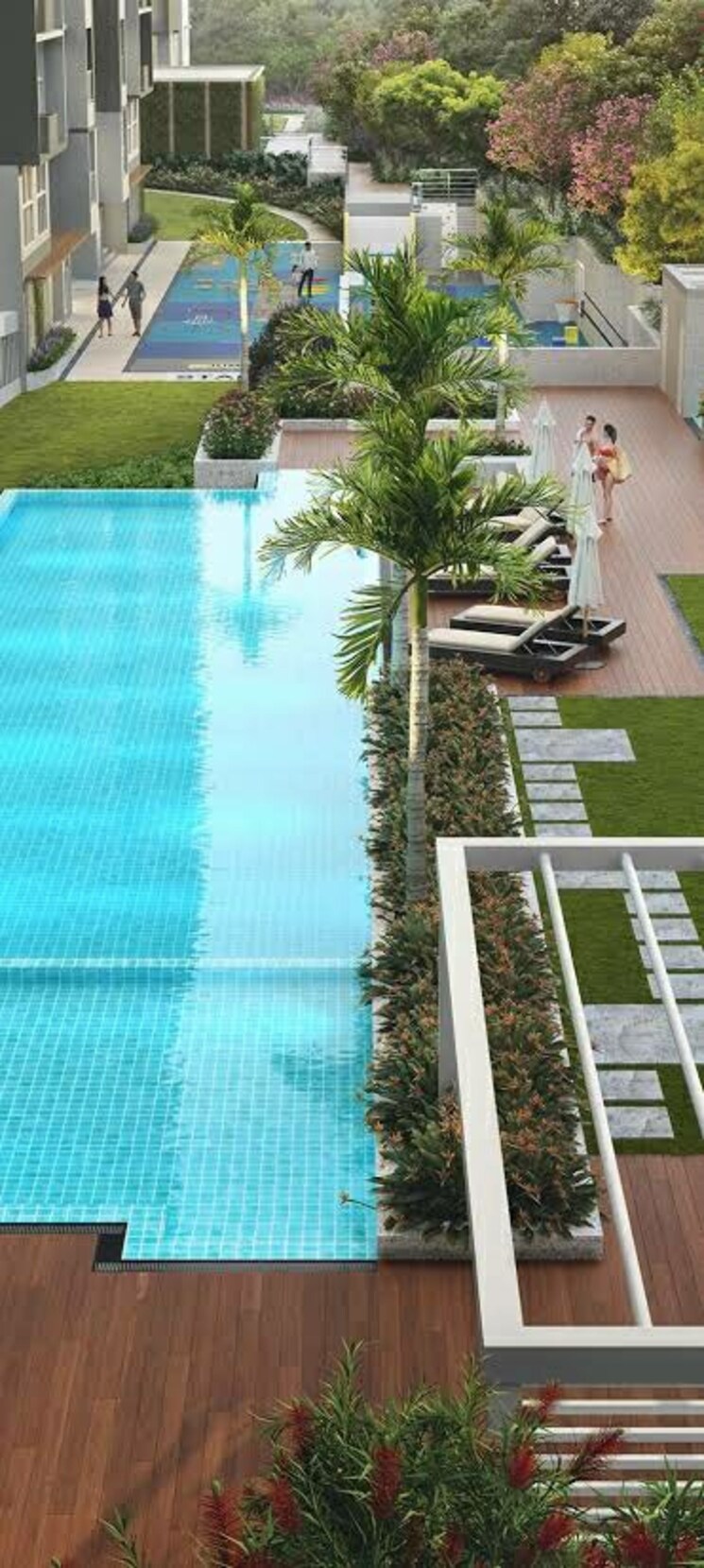 Swimming Pool, godrej-urban-park 3 Bedroom 1400 Sq.Ft. Apartment In Chandivali Mumbai 8049637