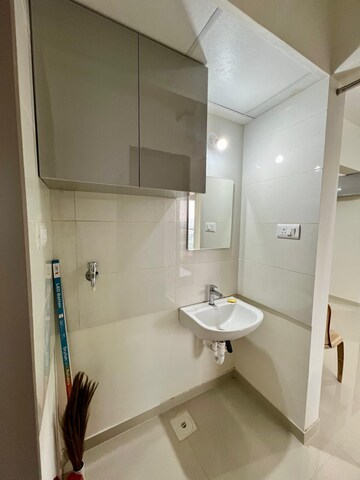 Bathroom in 1 BHK Apartment at Paranjape Trident C D, Wakad – for Rent