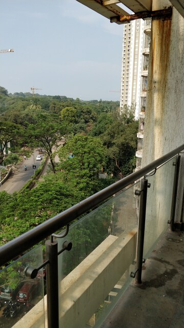 Balcony in 2 BHK Apartment at Vraj Green Valley, Kolshet Industrial Area – for Sale