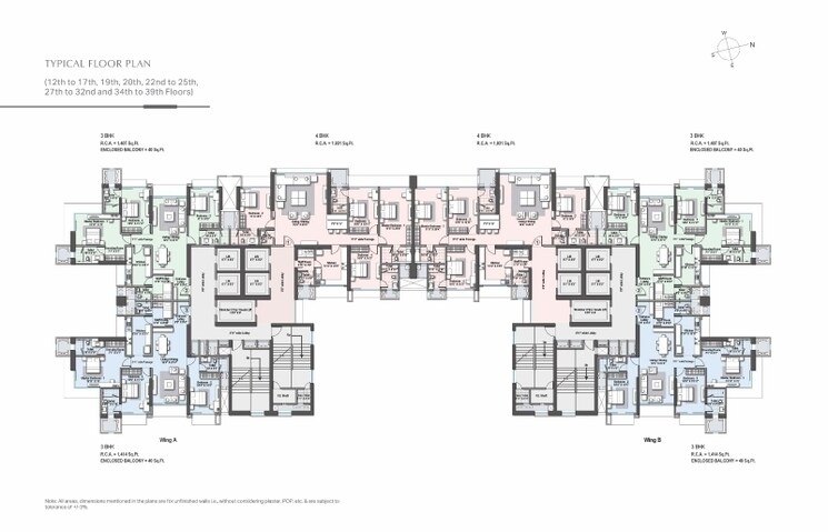 Master Plan, raheja-imperia 3 Bedroom 1519 Sq.Ft. Apartment In Worli Mumbai 8049721