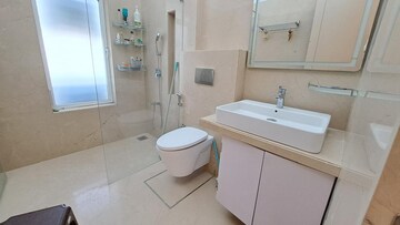 Bathroom in 3 BHK Apartment at Soham Crystal Spires, Ghodbunder Road – for Sale