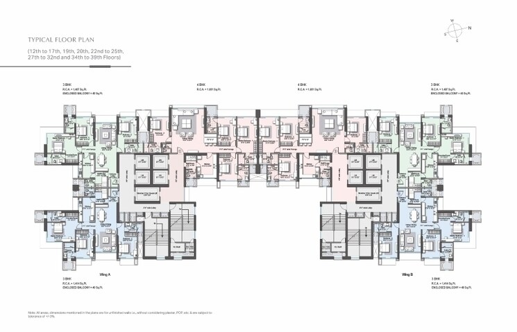 Master Plan, raheja-imperia 3 Bedroom 1519 Sq.Ft. Apartment In Worli Mumbai 8049846