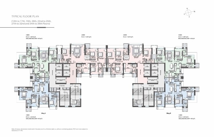 Master Plan, raheja-imperia 3 Bedroom 1519 Sq.Ft. Apartment In Worli Mumbai 8049859