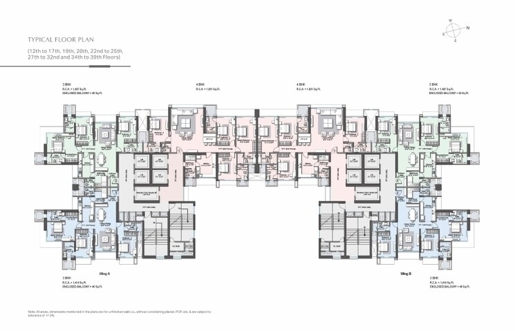 Master Plan, raheja-imperia 3 Bedroom 1519 Sq.Ft. Apartment In Worli Mumbai 8049866