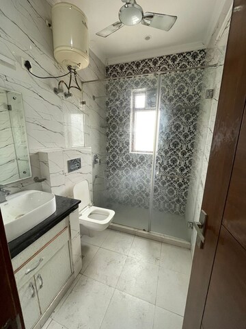 Bathroom in 3 BHK Builder Floor at Ansal Sushant Lok I, Sector 43 – for Rent