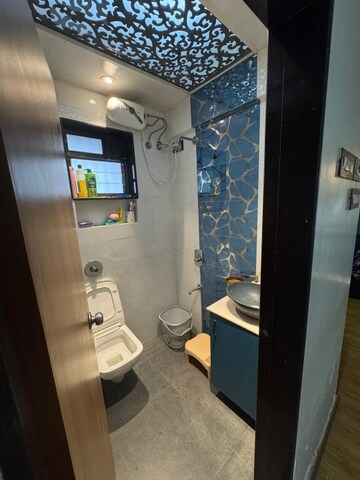 Bathroom in 1 BHK Apartment at Shanti Lifespaces, Nalasopara East – for Rent