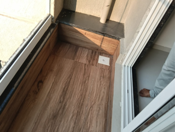 Balcony in 1 BHK Apartment at Ashar Axis, Subhash Nagar – for Rent
