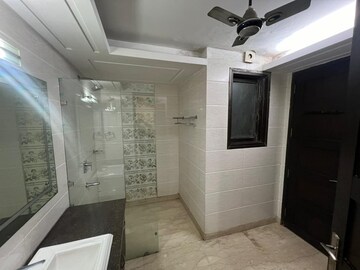 Bathroom in 3 BHK Apartment at Malviya Nagar – for Rent