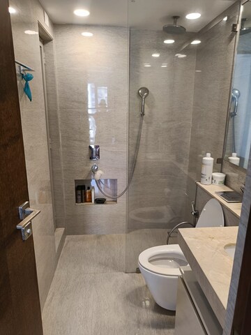 Bathroom in 2 BHK Apartment at Hiranandani Castle Rock, Powai – for Rent