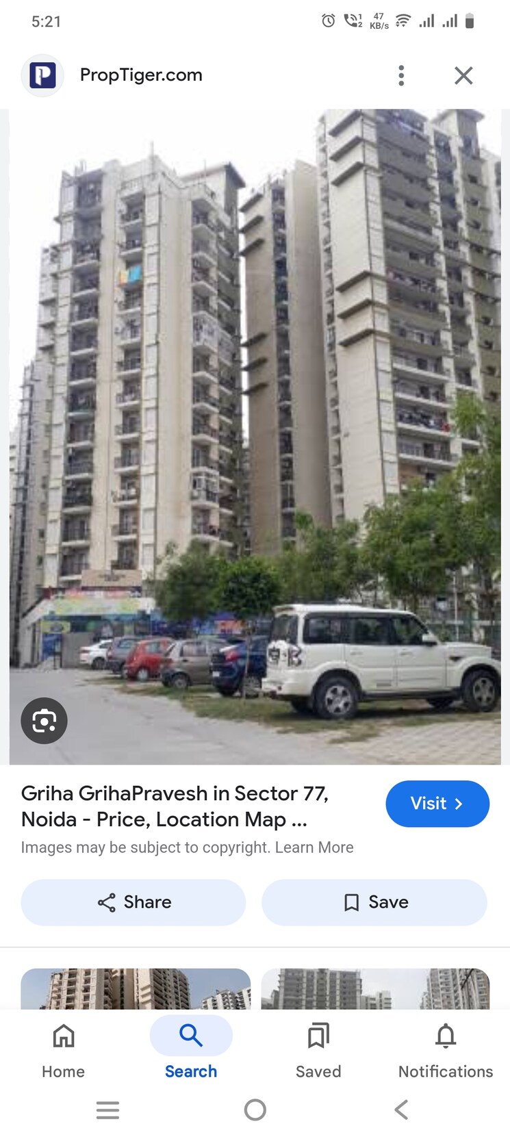 Exterior View, griha-pravesh 3 Bedroom 2569 Sq.Ft. Apartment In Sector 77 Noida 8050679