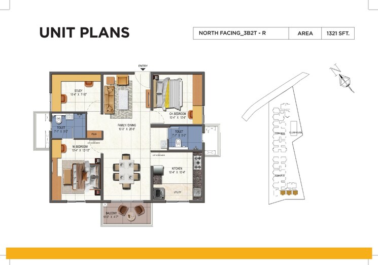 Floor Plan, urbanrise-opulence 2.5 Bedroom 1321 Sq.Ft. Apartment In Bachupally Hyderabad 8050764