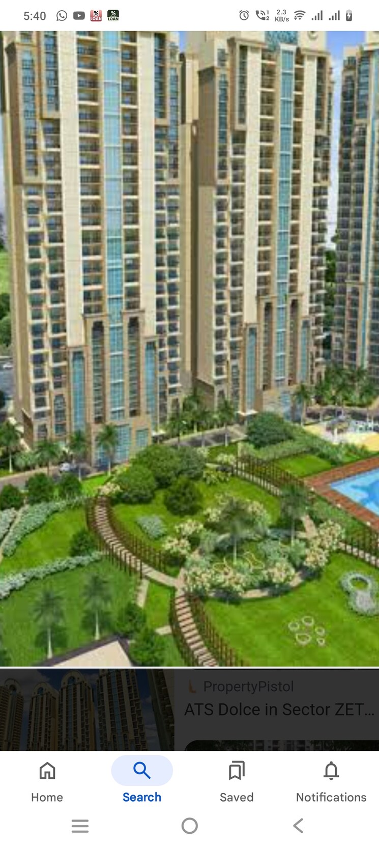 Garden, ats-green-village 3 Bedroom 1500 Sq.Ft. Apartment In Sector 93a Noida 8050774