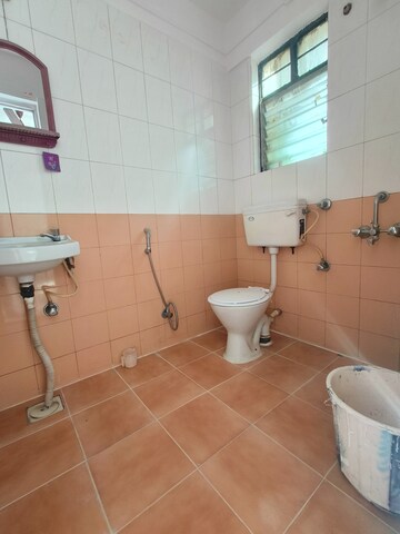 Bathroom in 2 BHK Apartment at Akashdeep Apartment, Dhayari – for Rent