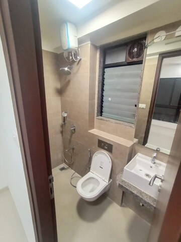 Bathroom in 2 BHK Apartment at Sunteck Avenue 2, Goregaon West – for Rent
