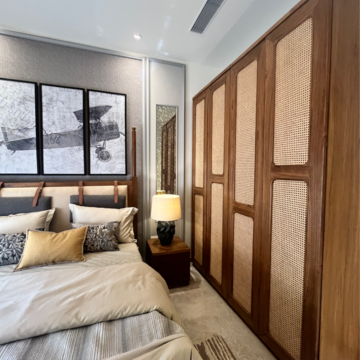 Bedroom in 2 BHK Apartment at Hiranandani Meadows, Manpada – for Rent