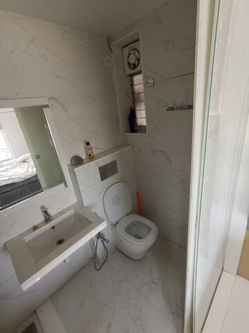 Bathroom in 3 BHK Apartment at Sanpada – for Rent