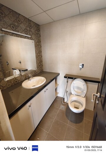 Bathroom in 3 BHK Apartment at Sobha Palm Courts, Kogilu – for Rent