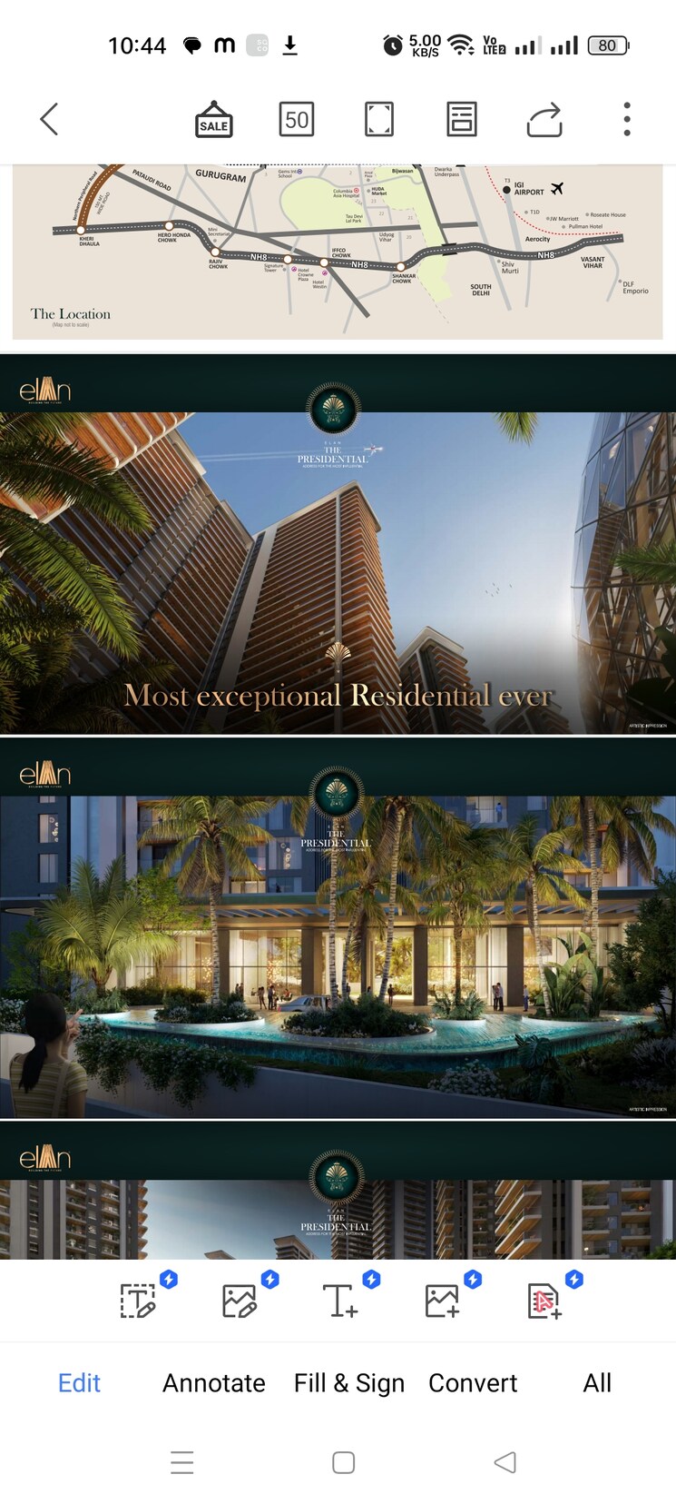Exterior View, elan-the-presidential 5 Bedroom 4095 Sq.Ft. Apartment In Sector 106 Gurgaon 8051182
