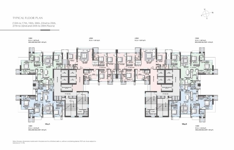 Master Plan, raheja-imperia 3 Bedroom 1519 Sq.Ft. Apartment In Worli Mumbai 8051216