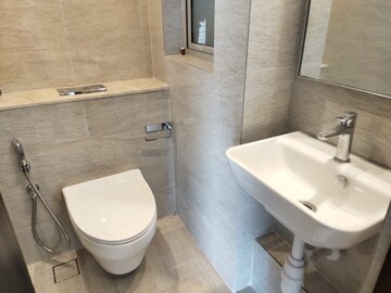 Bathroom in 1 BHK Apartment at Hiranandani Regent Hill, Powai – for Rent