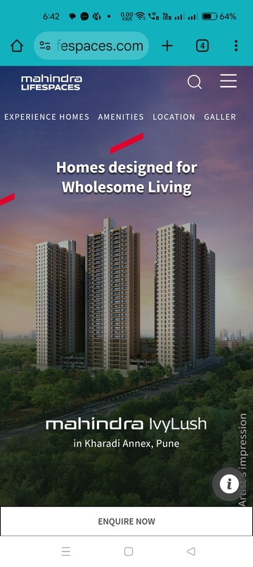 2 BHK Apartment – Exterior View View at Mahindra Codename Crown, Kharadi - for Sale