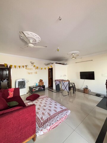 Living Room in 3 BHK Penthouse at Mangam Elite Apartment, Hsr Layout – for Rent