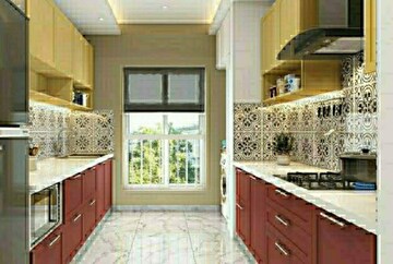 Kitchen in 3 BHK Apartment at Oberoi Realty Esquire, Goregaon East – for Sale