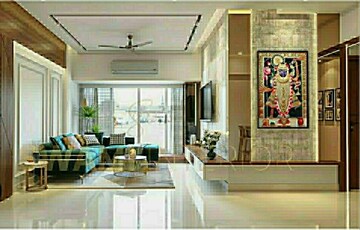 Living Room in 6 BHK Apartment at Oberoi Realty Esquire, Goregaon East – for Sale
