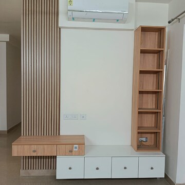 Living Room in 3 BHK Apartment at Godrej Meridien, Mohammad Heri Village – for Rent